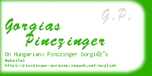 gorgias pinczinger business card